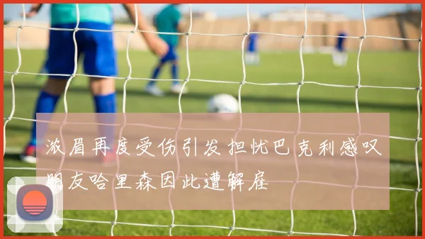 浓眉再度受伤引发担忧巴克利感叹朋友哈里森因此遭解雇
